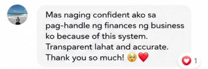 Buyer message: more confident handling business finances