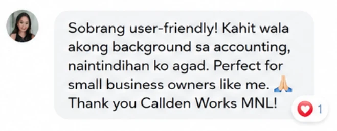 Buyer message: user-friendly, perfect for small business owners